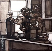 Salman Farooqi, 20 x 20 Inch, Acrylic on Canvas, Abstract Painting, AC-SF-659